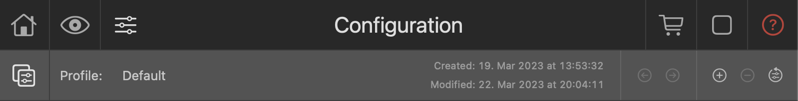 Screenshot of Olminator's Profile management on the Settings section